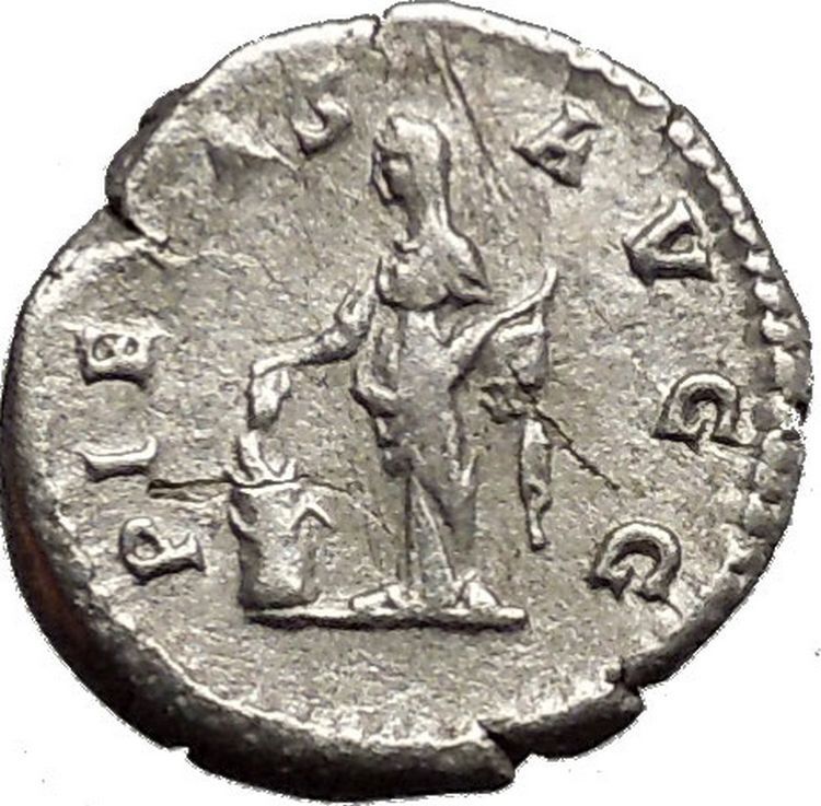 JULIA DOMNA 200AD Rare Ancient Silver Roman Coin Pietas Loyalty Cult i53151