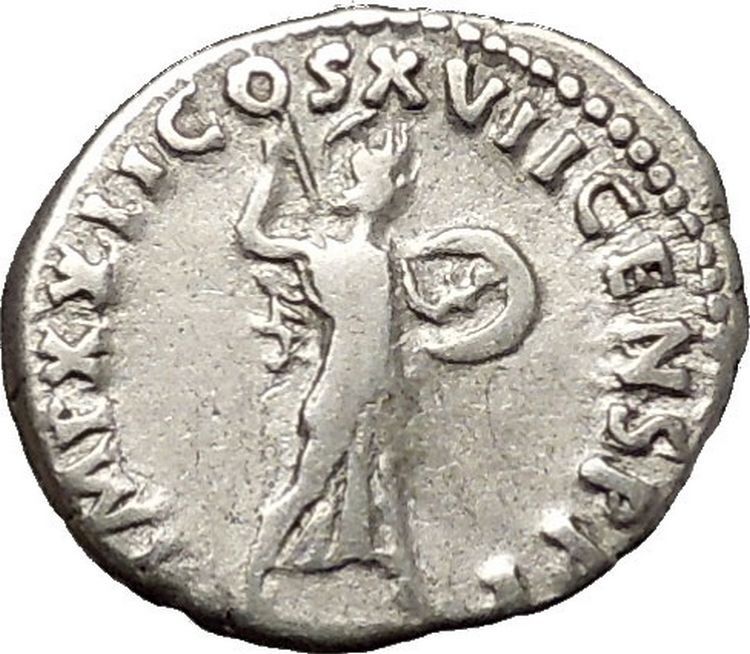 DOMITIAN son of Vespasian Silver Ancient Roman Coin Athena Minerva i53285