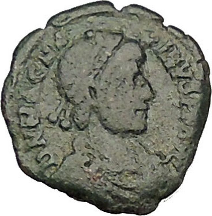 Magnus Maximus 383AD Authentic Ancient Roman Coin Military camp gate i53265