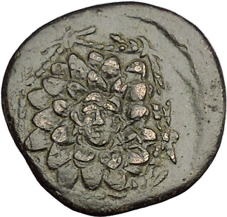 AMISOS in PONTUS MITHRADATES VI the GREAT Gorgon Aegis Nike Greek Coin i53941