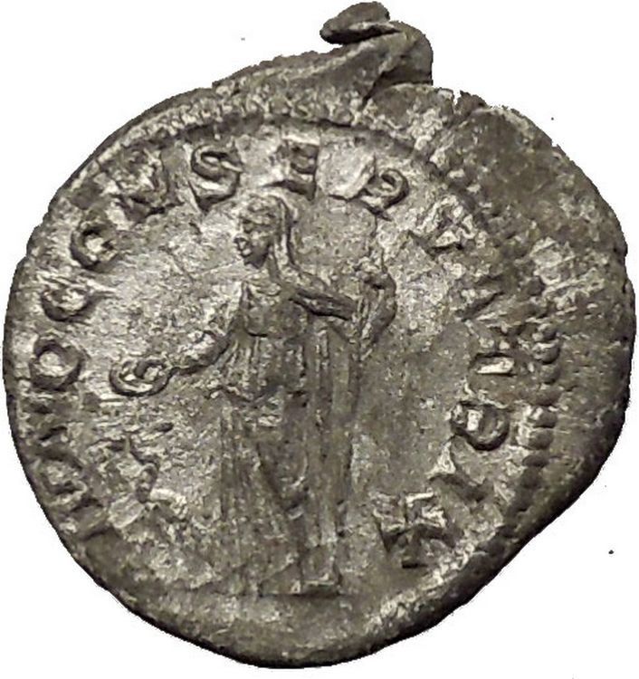 Julia Mamaea Silver Ancient Roman Coin Rare Juno wife & sister of Jupiter i54156