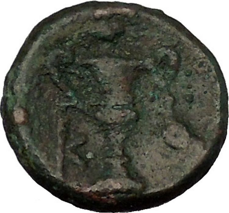 KORKYRA island of Corfu in EPEIROS 229BC Dionysus Kantharos Greek Coin i53744