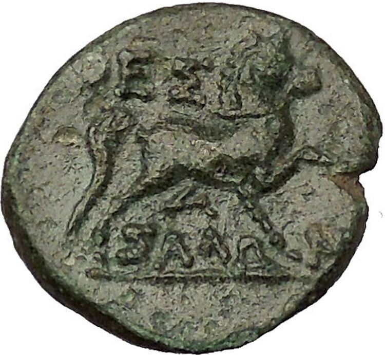 Larissa in Thessaly under Thesssalian League 196BC Ancient Greek Coin i54056