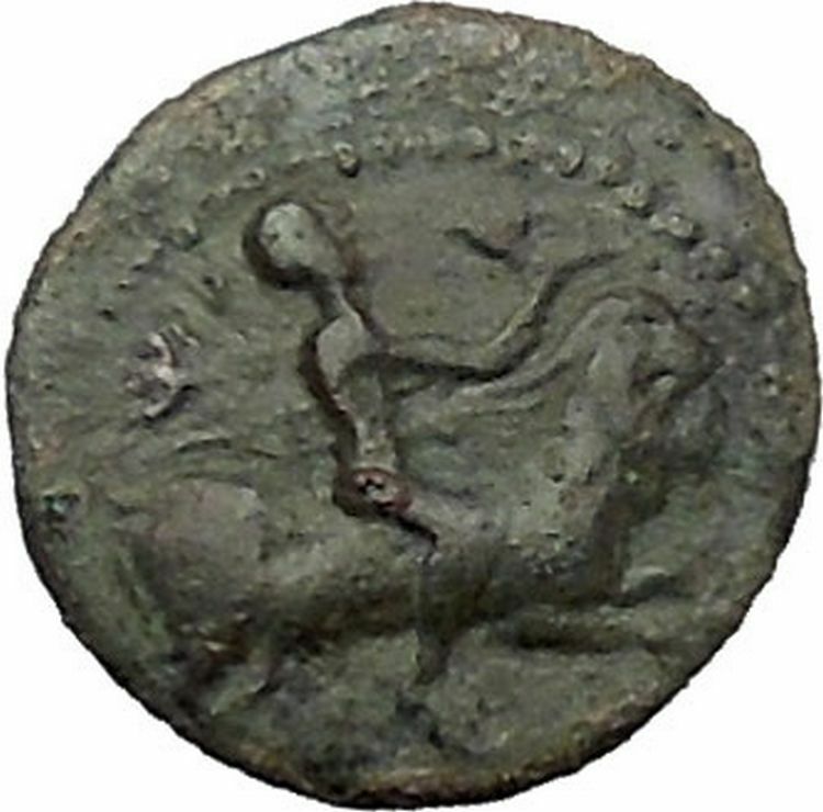 HIMERA in SICILY 420BC Pan Goat Nike RARE R2 Authentic Ancient Greek Coin i54382