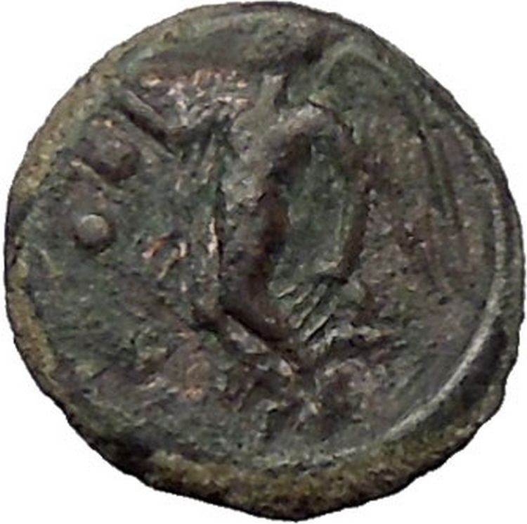 HIMERA in SICILY 420BC Pan Goat Nike RARE R2 Authentic Ancient Greek Coin i54382