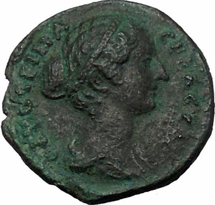 FAUSTINA II Marcus Aurelius Wife 161AD Pautalia Thrace HERA Roman Coin i54376