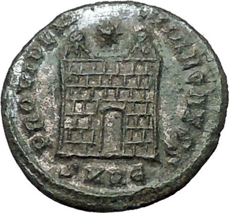 CONSTANTIUS II son of Constantine the Great Ancient Roman Coin Camp Gate i54448