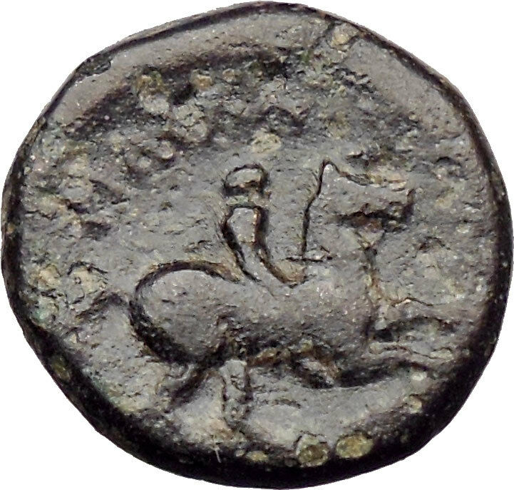Philip II Alexander the Great Dad OLYMPIC GAMES Ancient Greek Coin Horse i30228
