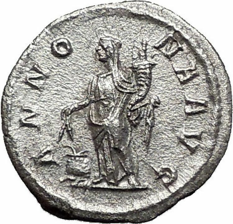 SEVERUS ALEXANDER 226AD Silver Ancient Roman Coin ANNONA Wealth i55709