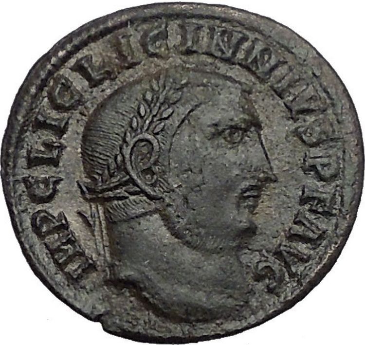 LICINIUS I Constantine I the Great enemy Roman Coin Genius w Sol head i56066