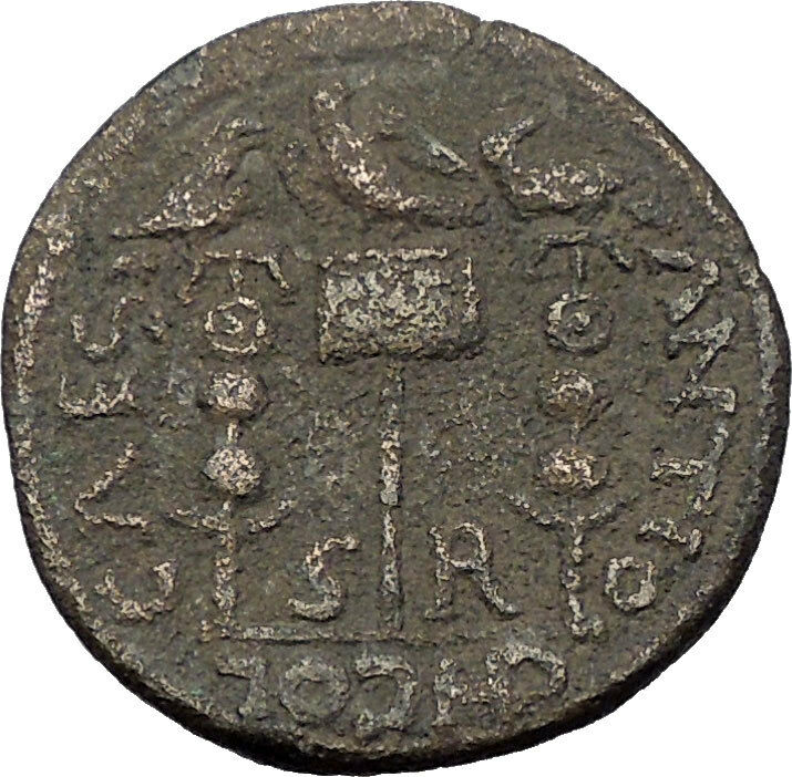 PHILIP II 244AD Antioch Pisidia Legionary Eagle Standards Roman Coin i56581