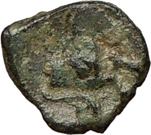 PANORMOS Sicily 336BC Apollo Horse Dolphin Rare Ancient Greek Coin i24632