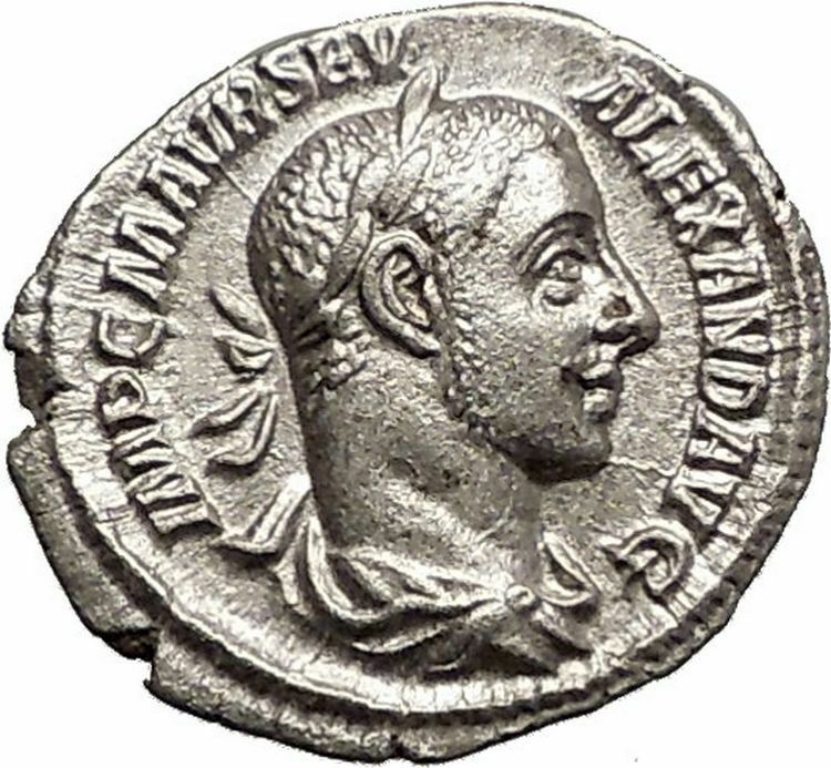 SEVERUS ALEXANDER 226AD Silver Ancient Roman Coin ANNONA Wealth i57327