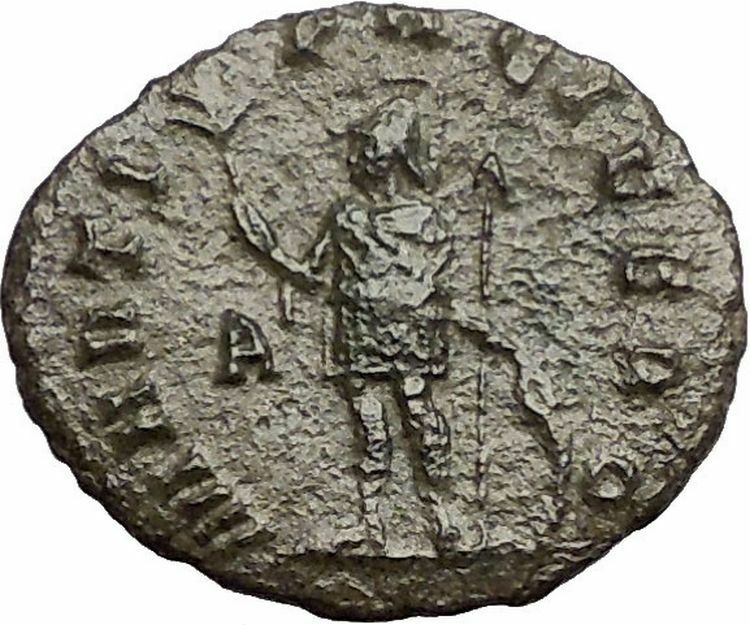 Gallienus Valerian I son 265AD Authentic Rare Ancient Roman Coin Mars i57411