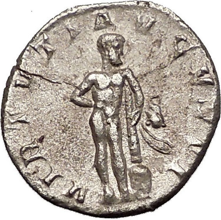 GORDIAN III 241AD Ancient Silver Roman Coin Hero "Farnese" Hercules i57495