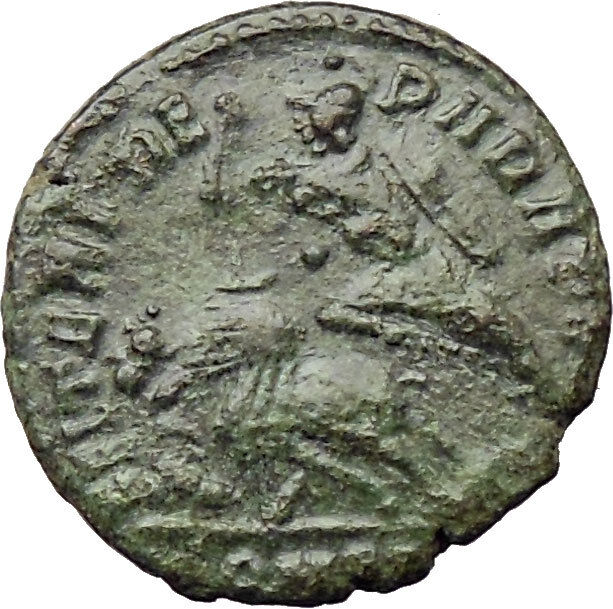 CONSTANTIUS GALLUS 351AD Roman Ancient Coin BATTLE Horse man i29852