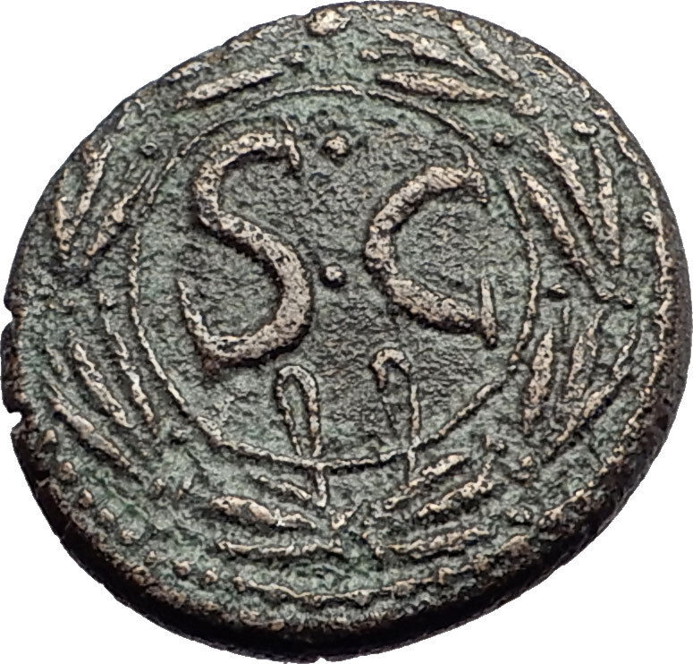 NERO 54AD Antioch Seleukis Genuine Authentic Original Ancient Roman Coin i57956