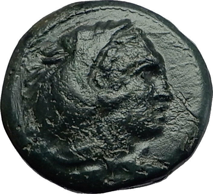 ALEXANDER III the GREAT - RETROGRADE Inscription Greek Coin Hercules Club i58261