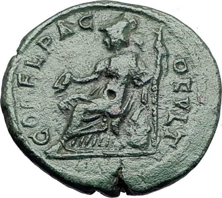 GORDIAN III 238AD Deultum Thrace ATHENA Authentic Ancient Roman Coin i58091