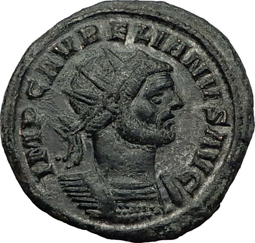 AURELIAN 274AD Rome Authentic Genuine Ancient Roman Coin Marital harmony i59021