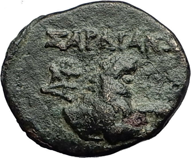 SARDES in LYDIA 200BC Dionysus Wine God Lion Authentic Ancient Greek Coin i59015