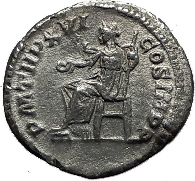 SEPTIMIUS SEVERUS 208AD Authentic Ancient Silver Roman Coin Concordia i59009