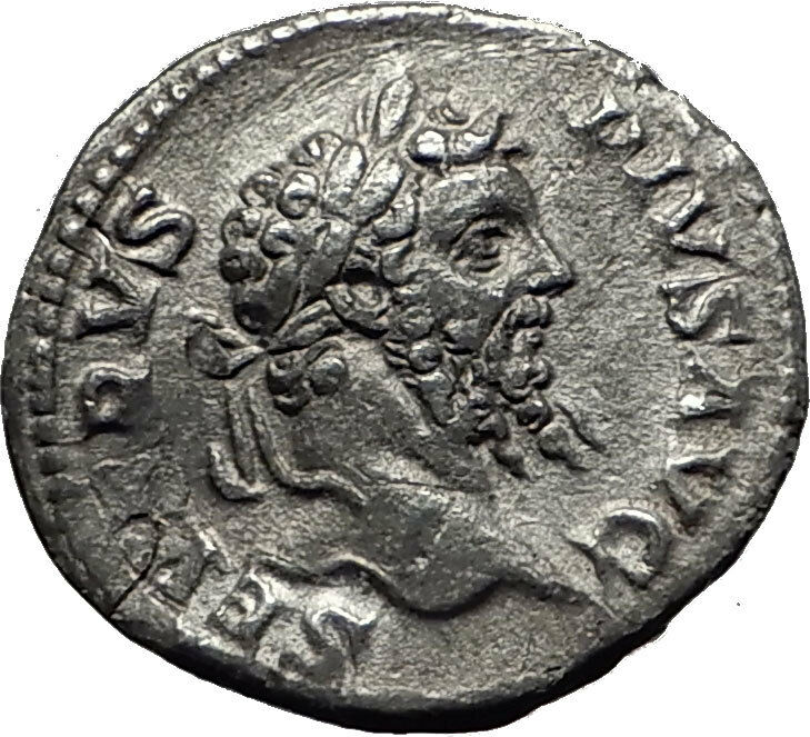 SEPTIMIUS SEVERUS 208AD Authentic Ancient Silver Roman Coin Concordia i59009