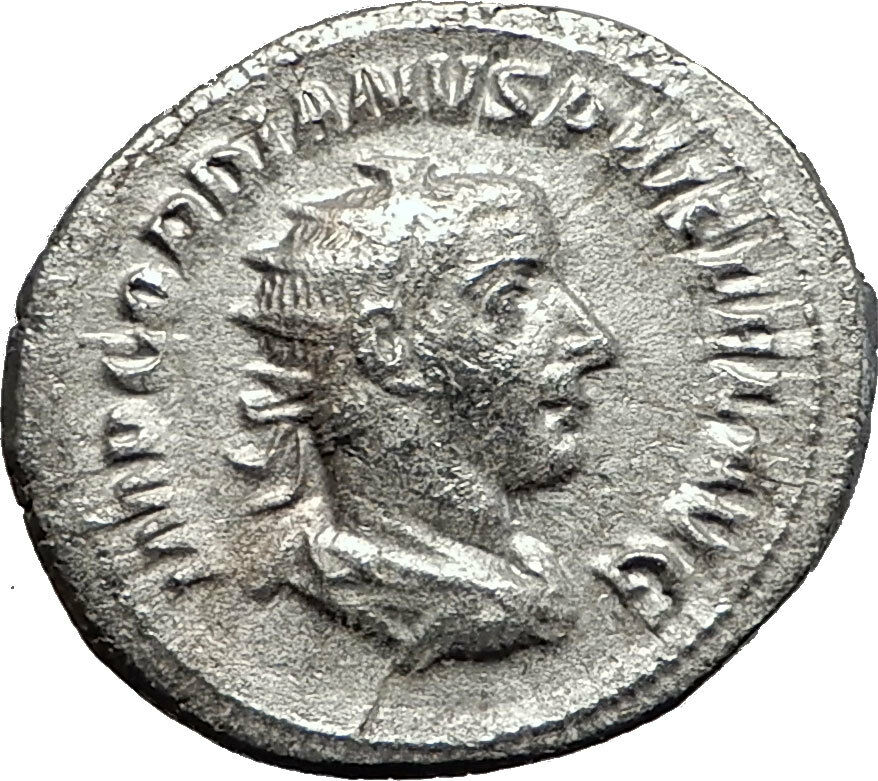 GORDIAN III 243AD Authentic Genuine Ancient Silver Roman Coin Providentia i59039