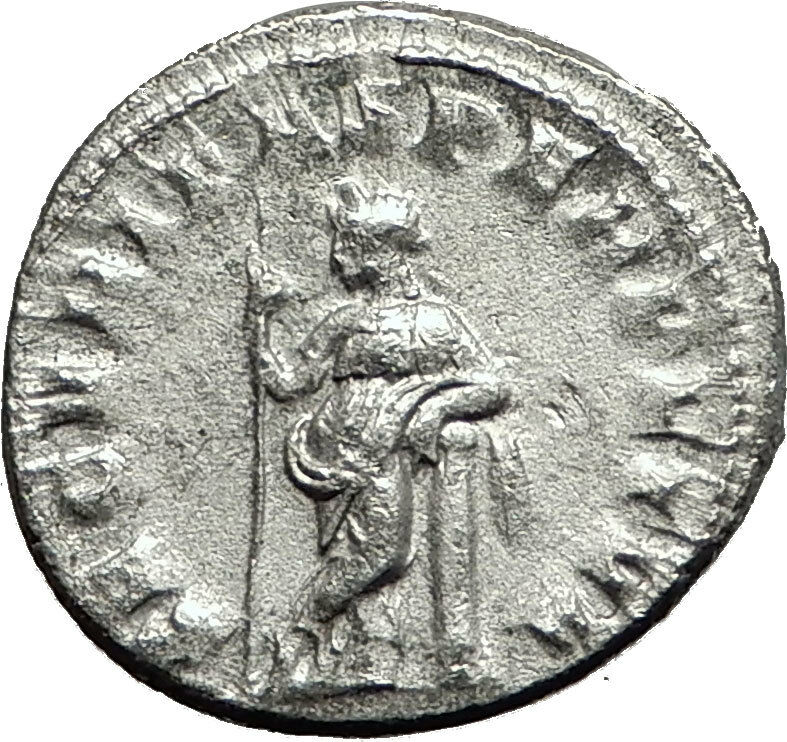 GORDIAN III 244AD Silver Authentic Genuine Ancient Roman Coin Security i59073