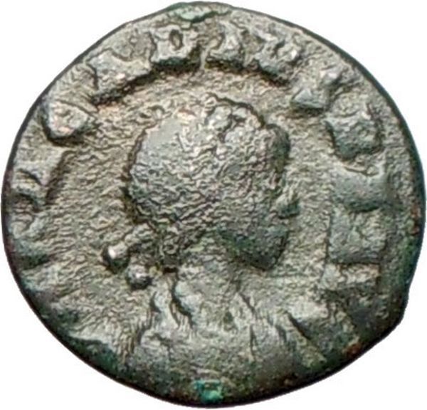 ARCADIUS 388AD Ancient Roman Coin VICTORY Nike w Trophy, captive i28038