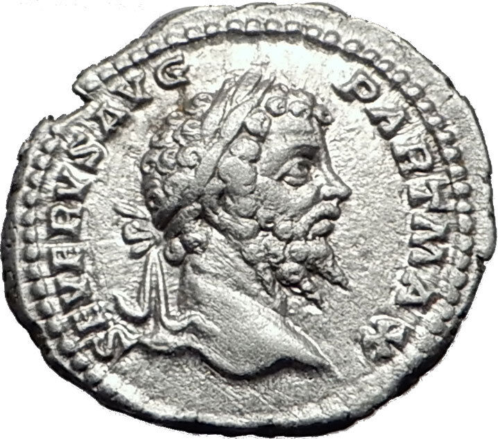 SEPTIMIUS SEVERUS 200AD Rome Authentic Genuine Ancient Silver Roman Coin i59480