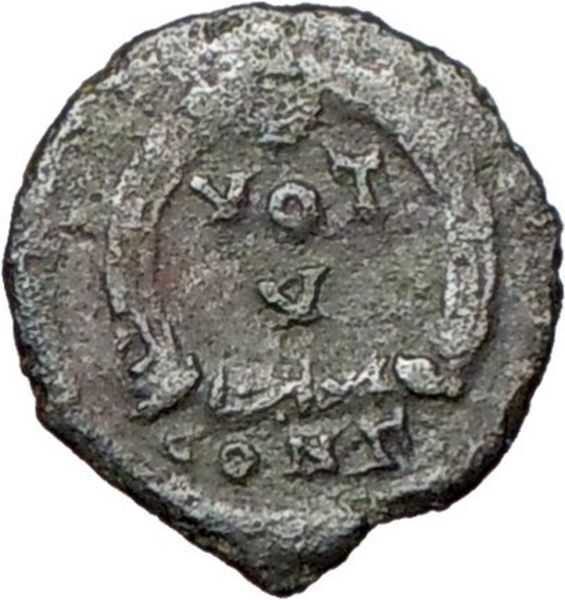 ARCADIUS 383AD Ancient Genuine Roman Coin Wreath i25726