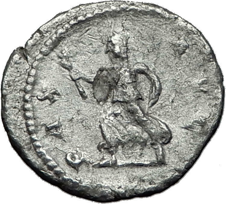 Severus Alexander 226AD Silver Authentic Ancient Roman Coin PAX Peace i60388