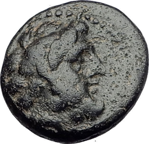 ARADOS in PHOENICIA 206BC Zeus Galley Ship RAM Genuine Ancient Greek Coin i60747