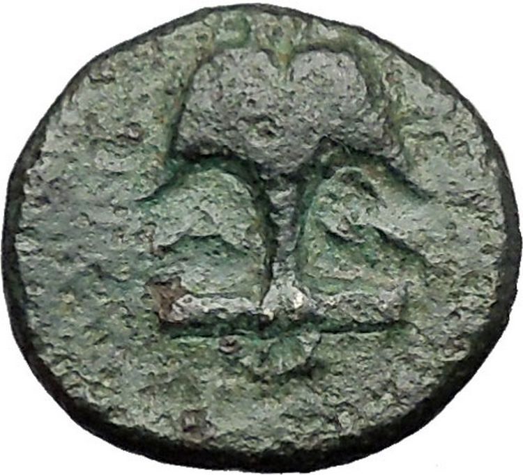 APOLLONIA PONTIKA Black Sea Area Thrace 3-2CenBC Apollo Anchor Greek Coin i55382