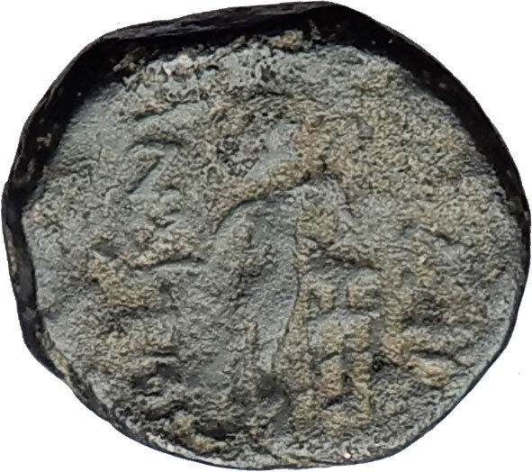 ANTIOCHOS III Megas 222BC RARE R1 Ancient Greek SELEUKID King Coin APOLLO i60832