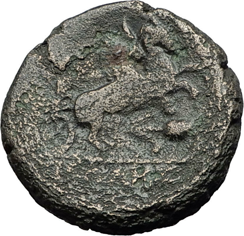 PELLA in MACEDONIA 187BC Athena Nike Chariot Authentic Ancient Greek Coin i59685