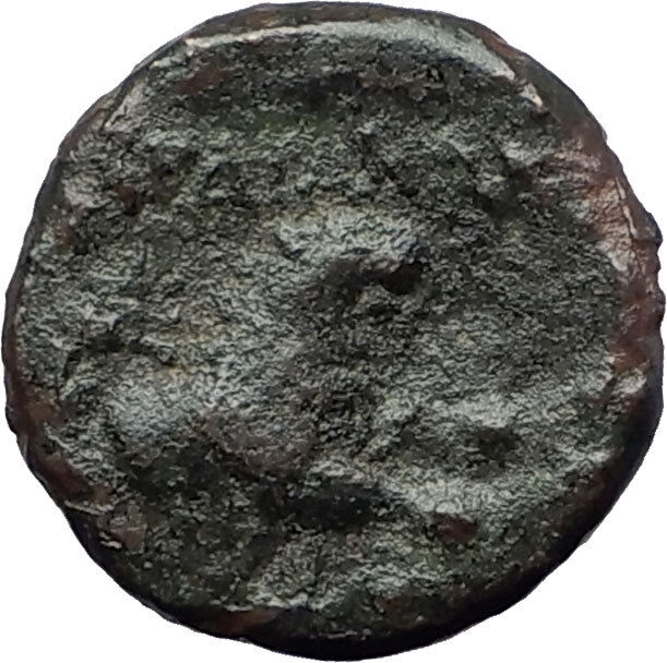 SARDES in LYDIA 200BC Dionysus Wine God Lion Authentic Ancient Greek Coin i61280