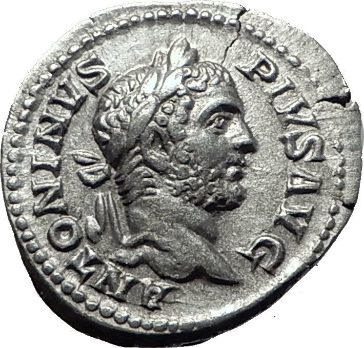 CARACALLA 209AD Rome Silver Authentic Ancient Roman Coin Concordia i61492