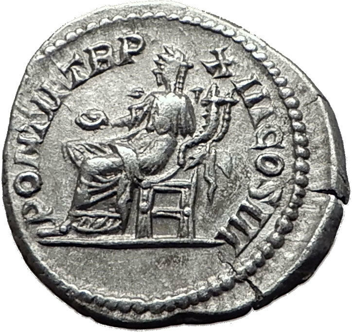 CARACALLA 209AD Rome Silver Authentic Ancient Roman Coin Concordia i61492