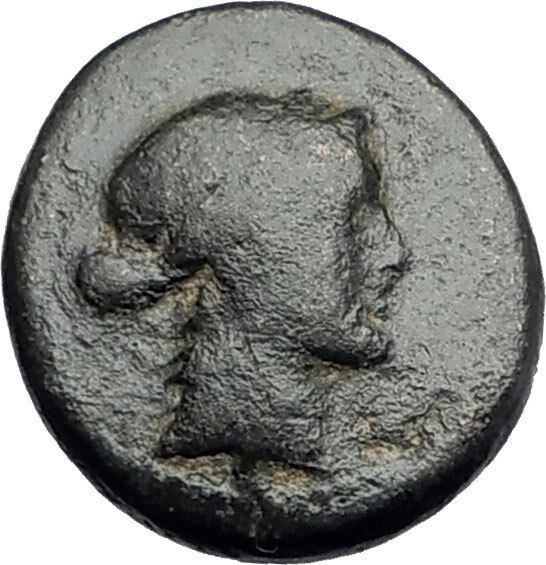 SARDES in Lydia 133BC Authentic Ancient Greek Coin APOLLO & HERCULES CLUB i62037