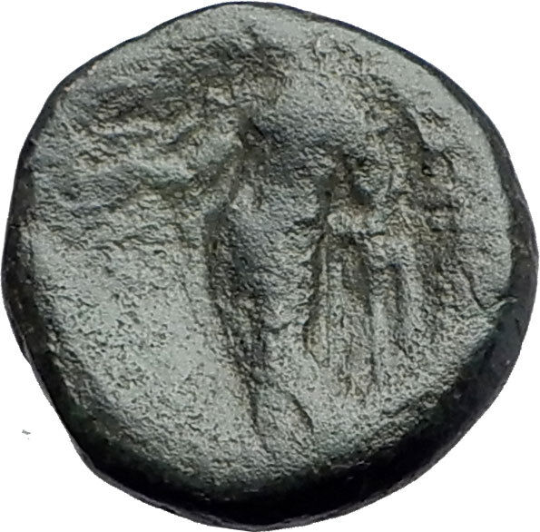 ANTIOCHOS III Megas 222BC RARE R1 Ancient Greek SELEUKID King Coin APOLLO i62197