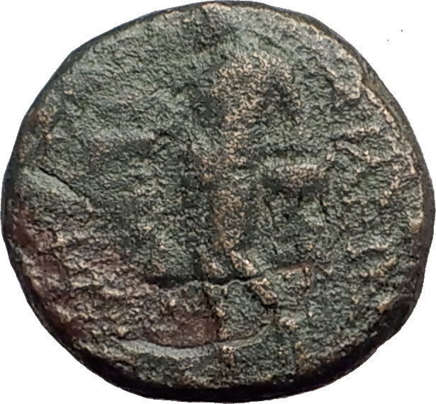 ANTIOCHOS III Megas 222BC RARE R1 Ancient Greek SELEUKID King Coin APOLLO i62605