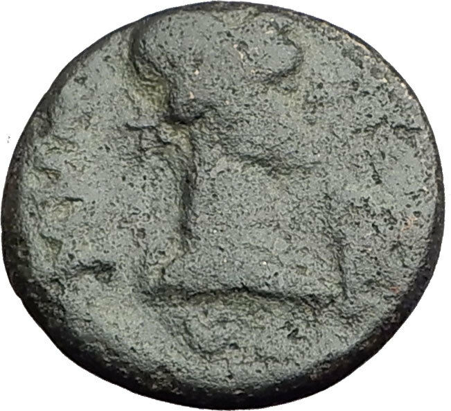 PERGAMON in Mysia 40AD Authentic Ancient Greek Coin ROMAN SENATE & ROMA i62407