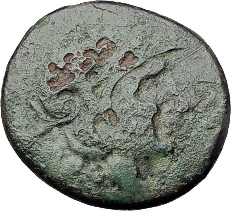 LYSIMACHOS Thrace King 305BC Lampsakos Ancient Greek Coin ATHENA TROPHY i61477