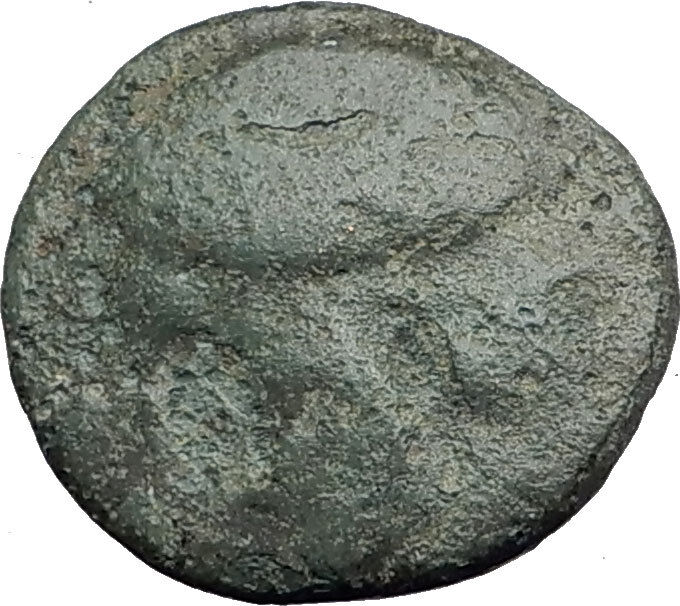 KASSANDER Macedonia King RARE R1 CHALKIDIAN HELMET Spearhead Greek Coin i62824