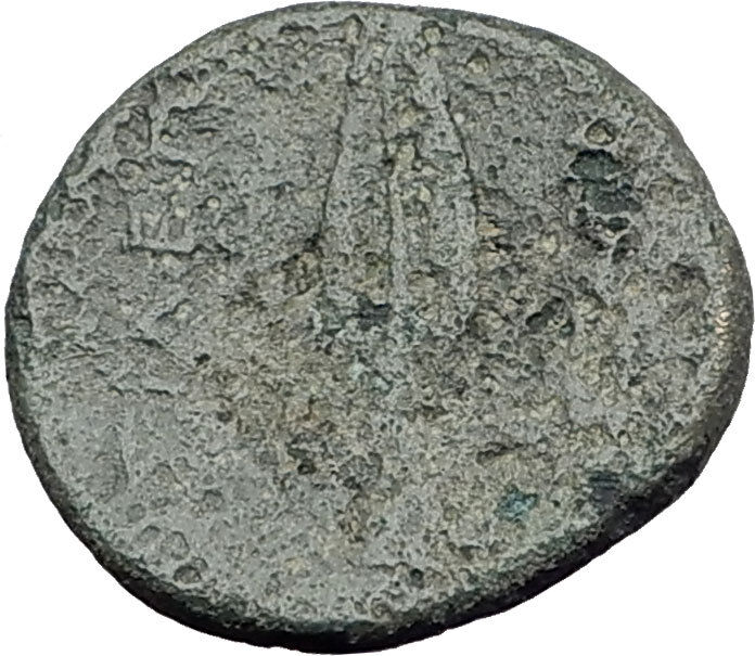 KASSANDER Macedonia King RARE R1 CHALKIDIAN HELMET Spearhead Greek Coin i62824