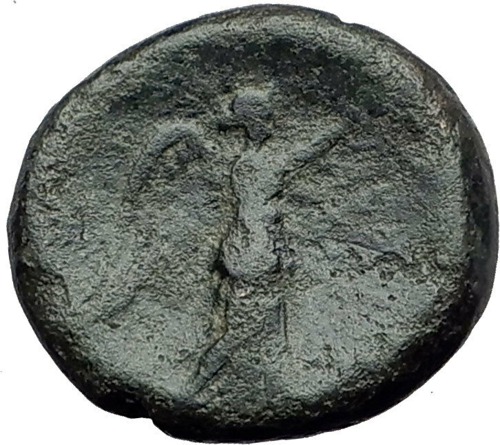 PERGAMON in Mysia Genuine 133BC Authentic Ancient Greek Coin ATHENA NIKE i62825