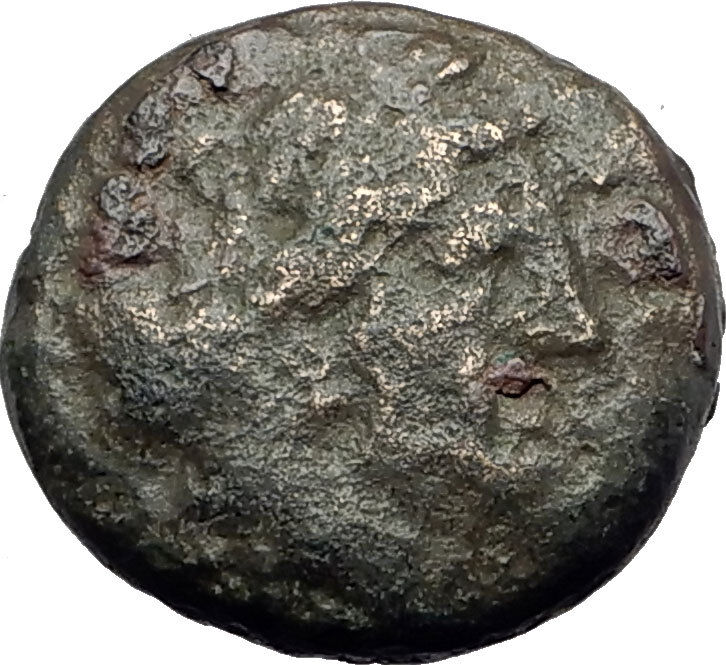 ADRAMYTION in MYSIA 350BC Authentic Ancient Greek Coin ZEUS & PEGASUS i63752