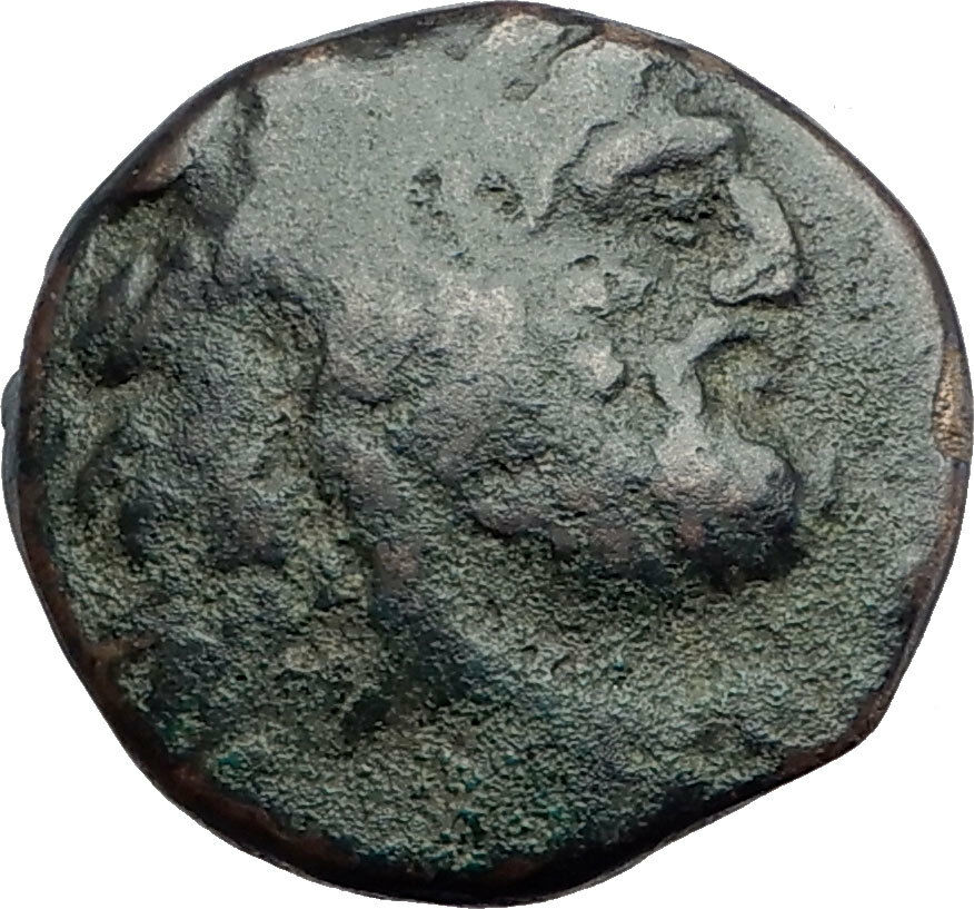 PHILIP V or VI ANDRISKOS 200BC RARE R2 Ancient Greek Coin HERCULES HARPA i63670